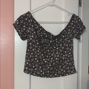 Off the shoulder crop top